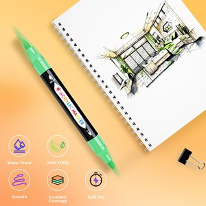 Toksik Olmayan Mürekkepli Akrilik Kalem Seti 0.7 Gökkuşağı Sanat Seti Kumaş Kalemleri Endüstriyel Boya Kalemi - Product Image 5