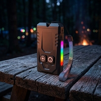 Senter Mini EDC LED Tahan Air IP65 USB Isi Ulang dengan Sinar yang Dapat Disesuaikan, Jangkauan 100m, SOS/Kedip, 1000 Lumens, Aluminium