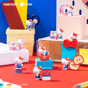 MOETCH Serie di Cancelleria Divertente HelloKitty, Mini Scatola con Animali in Vetro, Blind Box con Personaggi Kt Cat, Decorazione per Bambole, Regalo per Ragazze - Product Image 4