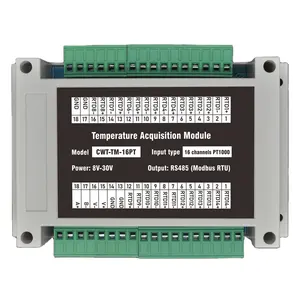 Modulo di acquisizione della temperatura di uscita Modbus Rs485 PT100/PT1000 a 16 canali