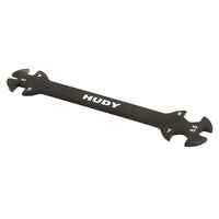 Llave Inglesa Multiusos de Calidad Superior 3 4 55 7 8MM Métrica de Metal para Coche de Control Remoto, Llave Pequeña Multifuncional