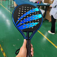 Raquette de padel de qualité supérieure, design professionnel personnalisé, logo personnalisable, matériau en fibre de carbone 3K, raquettes de pickleball