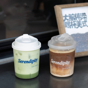 Ly nhựa cứng dùng một lần đựng trà sữa 500ml 700ml, in ấn tùy chỉnh, chất liệu PP, có nắp - Product Image 5