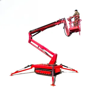 2023 Can be rotated 360 degrees freely high quality lifting For mowing gardens Hydraulic boom lift work platform lift