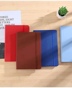 Promotion Gift A4 A5 Promotional A6 Embossed Logo Leather <b>Notebook</b> <b>Dotted</b> Inner Page Binding Elastic Strap for Business - Product Image 3