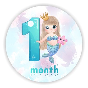 Autocollants de jalon pour bébé première année autocollants pour bébé nouveau-né photographie accessoire cadeaux de douche amusants - Product Image 1