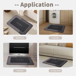 מחצלת אמבט דיאטומיט, שטיח מרמת סיליקון קסם אמבט ללא החלקה להחליק גומי מגבה עבור מי חדר אמבטיה סופג מים - Product Image 6