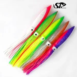 Superiorfishing tùy chỉnh Câu Cá Biển mô phỏng mồi mềm bạch tuộc thu hút mực trolling Mồi Câu Cá yy02