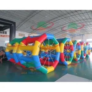 Water Spelen Apparatuur Zomer Sport Games Opblaasbare Water Roller Bal Met 0.9Mm Pvc Dekzeil