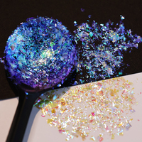 Pigment inorganique à base d'aluminate de strontium en paillettes super caméléon, pigment transparent grand effet aurore caméléon pour cuir