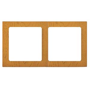 Cadre double en bois d'acajou, série 8000 ; finition élégante, résistante, idéale pour les photos et les diplômes en décoration de - Product Image 2