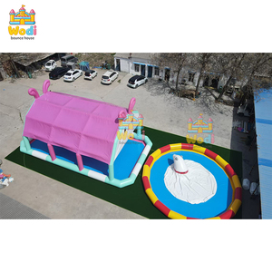 Barres de <span class=keywords><strong>piscine</strong></span> gonflables commerciales à louer, en matériau anti-toxique pour parcs aquatiques - Product Image 4