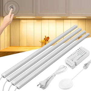Barra <span class=keywords><strong>LED</strong></span> Rígida Inductiva de 12V con Carcasa de Aluminio, Luz para Gabinetes, <span class=keywords><strong>Sensor</strong></span> de Gestos, Ajuste Táctil, Decorativa para Armarios - Product Image 1