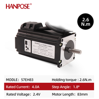 Motor Stepper Loop Tertutup Nema23 4.0A 2.6N.m 57CME26 Motor Deslizante 57x83mm 57EH83A4001-CL57 Kit Driver Motor untuk Printer 3D
