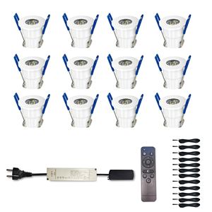 <span class=keywords><strong>Spot</strong></span> encastré dimmable IP65 étanche <span class=keywords><strong>12V</strong></span> 3W Mini <span class=keywords><strong>LED</strong></span> pour terrasse avec câble de 5m - Product Image 3