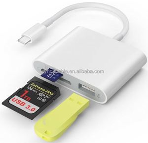 <b>SD</b> <b>Card</b> Reader with USB <b>Camera</b> Adapter Plug and Play Trail Game <b>Camera</b> <b>SD</b> <b>Card</b> Viewer Supports <b>SD</b> and TF <b>Card</b> Adapter for iPad - Product Image 1