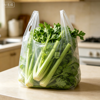 Sacs en plastique personnalisés en gros pour restaurants, sacs en plastique pour emporter, sacs en plastique type T-shirt avec logo, sacs en plastique de remerciement