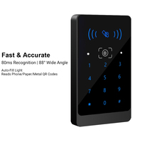 Lecteur de contrôle d'accès de porte intelligent série TD.C5 avec code QR, carte IC, mot de passe et prise en charge RFID-Identification rapide et précise