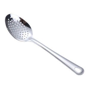 กระชอนสแตนเลส 201 ช้อนโลหะแบบมีรูสำหรับพาสต้าและบะหมี่ อุปกรณ์ครัว - Product Image 5