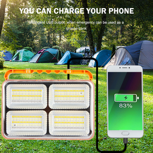 Huapai Có Thể Sạc Lại USB Ngân Hàng Điện Máy Chiếu Di Động Vườn Đèn 100 <span class=keywords><strong>200</strong></span> <span class=keywords><strong>W</strong></span> LED Năng Lượng Mặt Trời Nhẹ Lũ Lụt Ánh Sáng - Product Image 5