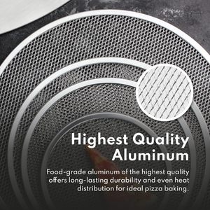 Rejilla Redonda de Aluminio Versátil, Superior, Resistente y Fácil de Limpiar para Cocina, Restaurante, Hotel, Comercial, para Hornear Pizza - Product Image 3