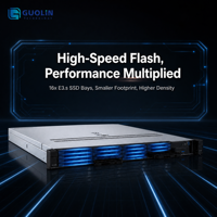 Serveur en rack 1U 2 voies de dernière génération prenant en charge deux processeurs Intel Xeon Scalable, serveur d'entreprise 1U haute performance pour l'informatique