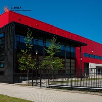 Bâtiment d'atelier préfabriqué en structure d'acier de haute qualité, entrepôt, bâtiment métallique préfabriqué pour le stockage