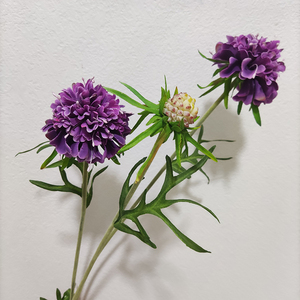 Hoa Lụa Giả 3 Đầu Hoa Ngô Nhân Tạo Để Trang Trí Nhà Vườn Đám Cưới - Product Image 4