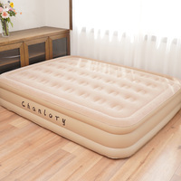 Matelas pneumatique de camping avec pompe intégrée Matelas gonflable Matelas gonflable Lit gonflable pliable pour invités et maison Idéal pour la randonnée