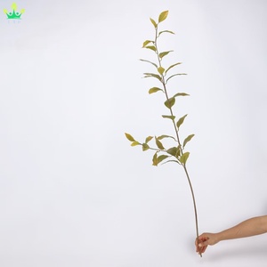 Feuillage artificiel en feuilles de laurier à longues tiges, branche de verdure suspendue pour bouquet de mariage, arche, centre de table, <span class=keywords><strong>d</strong></span>écoration intérieure - Product Image 5