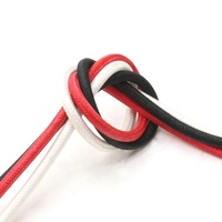 Câble en caoutchouc silicone tressé en fibre de verre de 2 mm, 4 mm, 6 mm, isolé, résistant à la chaleur jusqu'à 300 degrés, fil de cuivre haute température pour moteur