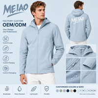 Veste coupe-vent légère à capuche pour homme, résistante à l'eau, veste décontractée pour l'extérieur, vêtements personnalisés OEM ODM