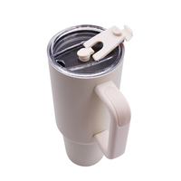 Gobelet H2.0 de 40oz avec poignée en acier inoxydable isolé sous vide tasse de gobelet de voiture de bière avec poignée