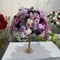 IFG Usine À La Main 50cm Artificielle Orchidée Pourpre Fleur Boule Centres De Table Décorations