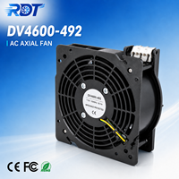 Ventilateur axial AC DV4600-492 à haut débit d'air, 115 VAC, 120 mm, roulement à billes, pour armoire électrique et ventilation d'équipements