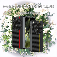 Étui de protection pour téléphone Oppo Find N3, motif en fibre de carbone de luxe, ultra fin, charge sans fil, antichoc, pour OnePlus Open