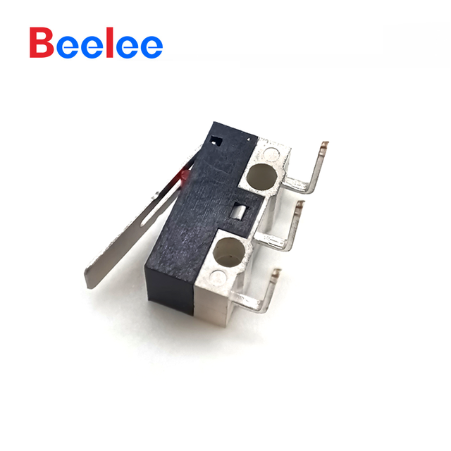 GBeelee 3 Pins 0.1A30VDC Switch Micro on off Micro Switch Blade Endstop Microswich Small Micro Limit Switch for Microwave Oven
