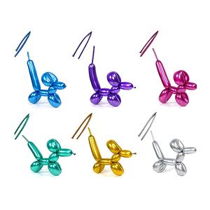 <span class=keywords><strong>Globos</strong></span> de Látex Metálicos Cromados de Color Liso, Gruesos, de 260 mm, para Decoración de Fiestas de Cumpleaños, en Venta - Product Image 6