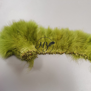 Plumas de Marabú de Pavo Verde Oliva de 5-6 Pulgadas de Calidad al por Mayor para Atar Moscas de Pesca - Product Image 3
