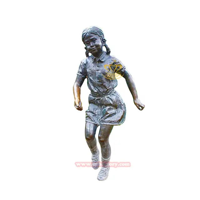 Outdoor Garden Street Landscape decoration Design metal art sculpture bronze Dancing girl Statue