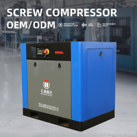 Compresseur d'air à vis HT, grande réduction, 7, 8, 10, 12, 16 bars, 37 kW, compresseur d'air industriel, compresseur d'air à vis 500L