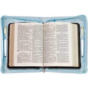 Muestra gratuita de bolso de iglesia de nailon PU con diseño de flores, estuche para transportar la Biblia, funda de Biblia a la moda - Product Image 3