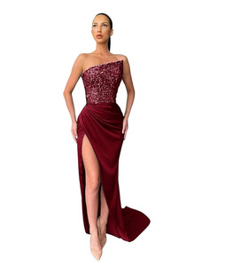 Liu Ming <span class=keywords><strong>mujer</strong></span> verano Sexy sin tirantes lentejuelas vestido <span class=keywords><strong>de</strong></span> novia brillante Patchwork diseño sin mangas traje <span class=keywords><strong>de</strong></span> fiesta <span class=keywords><strong>de</strong></span> <span class=keywords><strong>noche</strong></span> nuevo - Product Image 4