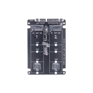 Doppia porta NGFF per scheda adattatore seriale SATA <span class=keywords><strong>M</strong></span>.<span class=keywords><strong>2</strong></span> scheda di espansione SATA3.0 cavi esterni USB a stato solido due porte NGFF SATA3.0 - Product Image 2