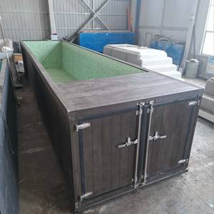 Piscine en fibre de verre de grande taille sur mesure avec fenêtre, spa rectangulaire extérieur, cascade, piscine hors sol - Product Image 4