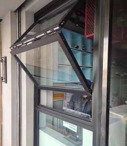 Finestra Pieghevole in Alluminio Bianco dal Design Moderno con Taglio Termico, Finestra Scorrevole a Fisarmonica con Opzione di Apertura Verticale - Product Image 3