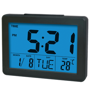 Đồng hồ điện tử <span class=keywords><strong>LCD</strong></span> phòng ngủ sinh viên báo thức có thể phát hiện nhiệt độ điều khiển bằng giọng nói đèn nền kỹ thuật số hiển thị đồng hồ điện tử - Product Image 3