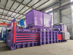 Prensa de Cartón Semiautomática Industrial, Prensa Hidráulica Horizontal para Papel y Botellas de Plástico - Product Image 5