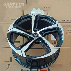GRAYFOX Jantes personnalisées 20 21 22 pouces noires brossées 5x114.3 pour Benz AMG C43 C63 <span class=keywords><strong>AUDI</strong></span> Rs6 A4 B6 B7 B8 B9 <span class=keywords><strong>A6</strong></span> C6 <span class=keywords><strong>C7</strong></span> C8 A8 D3 - Product Image 5
