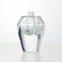 Bouteille de parfum de forme Unique, bouteille de parfum vide de 30ml, bouteille rectangulaire en verre de parfum